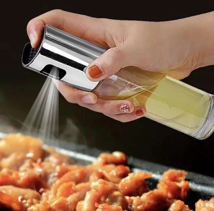 Olive Oil Sprayer Oil Dispenser, Vinegar Soy Sauce Mister Bottle for BBQ, Grilling, Kitchen, Cooking, Salad, Bread Baking, Frying (100 ML)