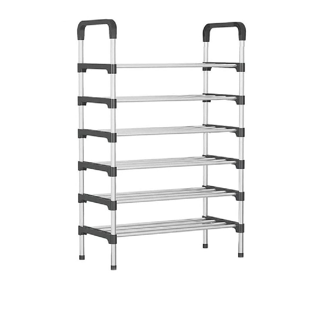 Simple Shoe Rack Iron Easy to Install Shoe Shelf Entryway Shoe Organizer Space Saver Home Dorm Small Shoe Cabinet