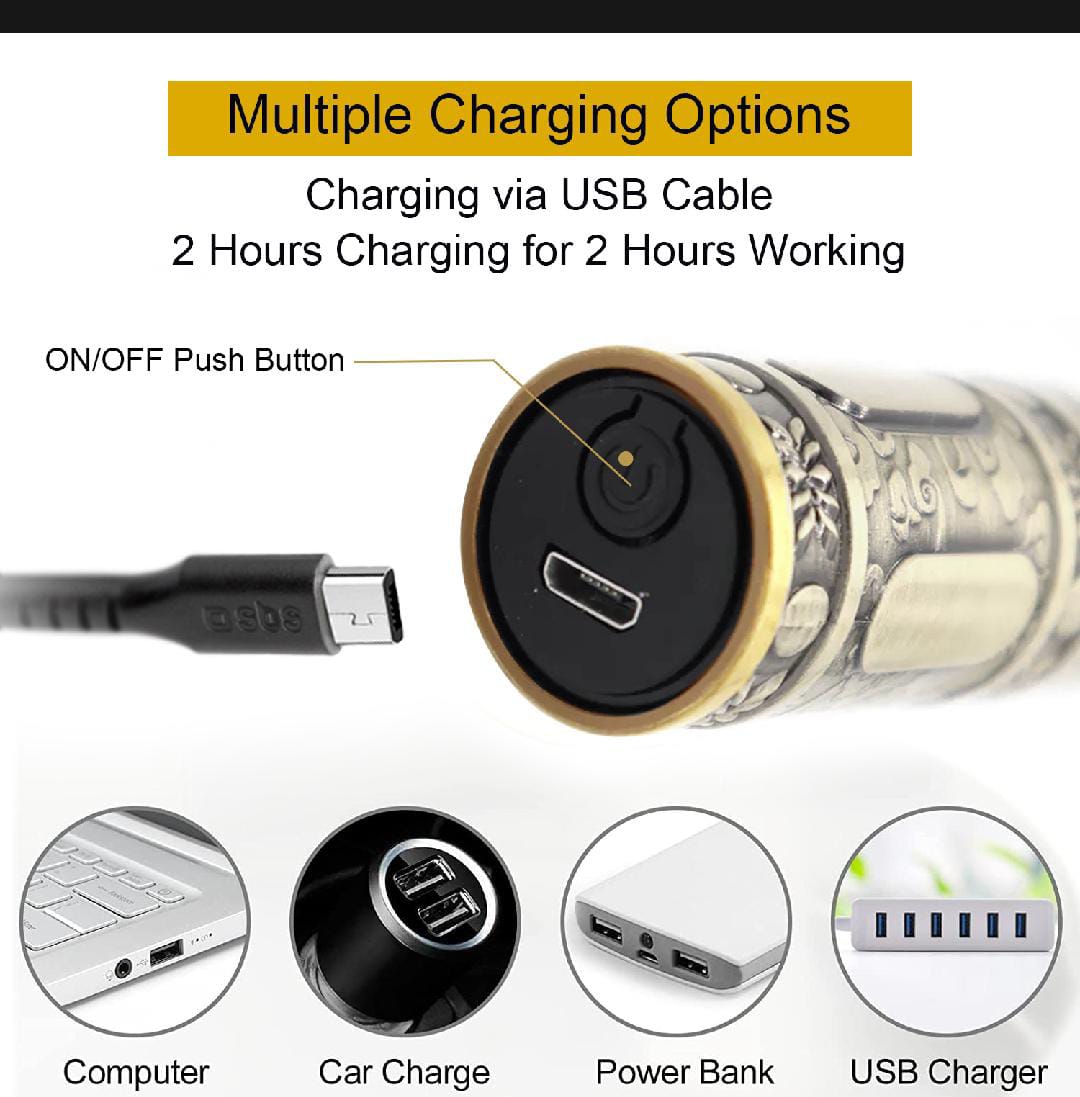 Electric Razor for Men, USB Rechargeable Single Head Car Shaver, Low-Noise Motor and Low-Frequency Vibration, with Double-Ring Cutter