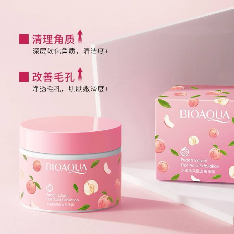 Original Bioaqua Peach Extract Fruit Acid Exfoliating Face Gel Cream