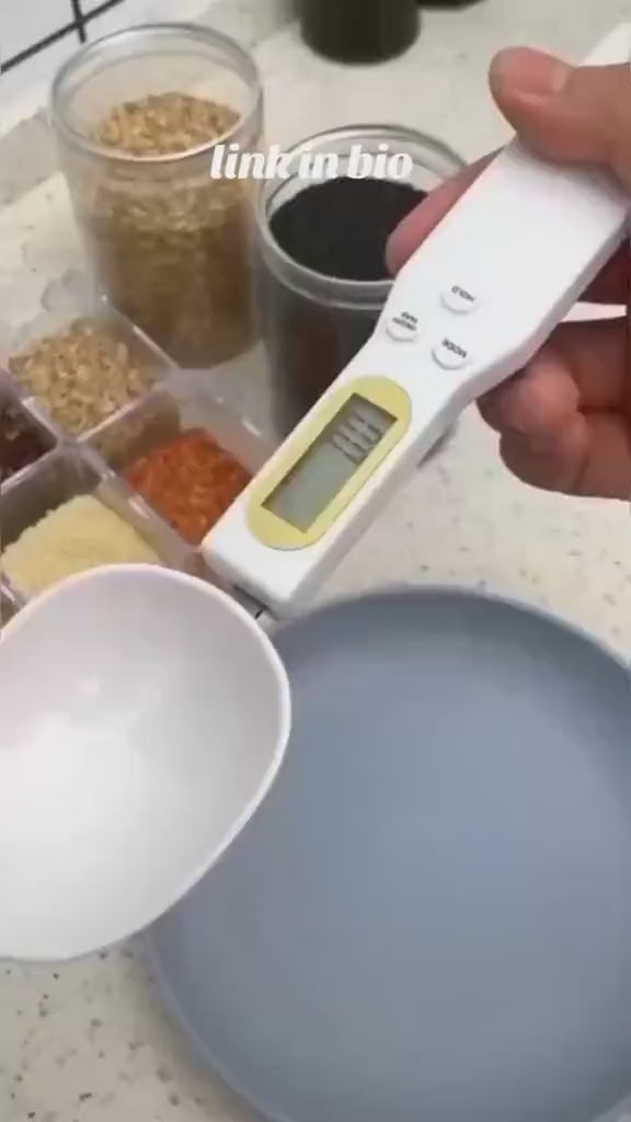 Food Scale Electric Digital Spoon Measuring Scales Kitchen Baking Accessory with LCD Display