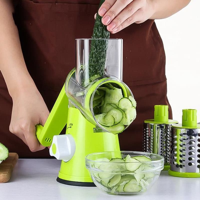 3 In 1 Set Manual Vegetable Slicer Roller Multifunction Vegetable Cutter
