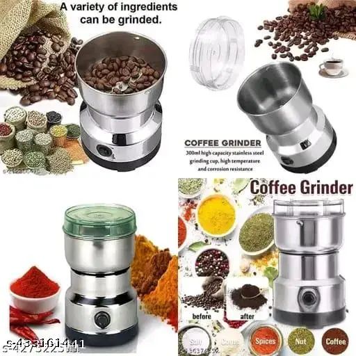 Multi Purpose Electric Coffee & Spices Grinder Automatic Coffee Spice Bean Grinder Stainless Steel